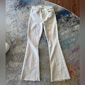 Mother denim weekender fray